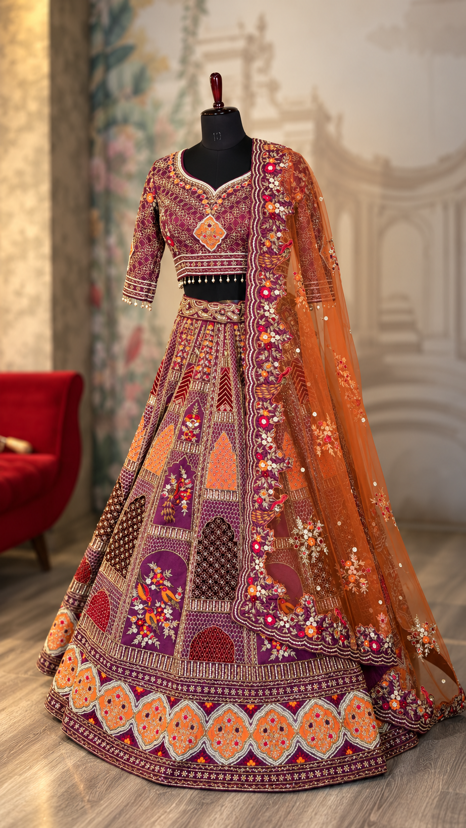 Bridal Rose Pink Lehenga